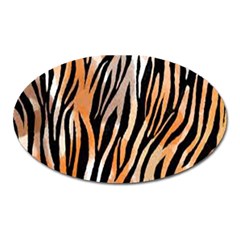 Seamless Zebra Stripe Oval Magnet