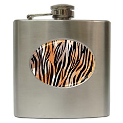 Seamless Zebra Stripe Hip Flask (6 Oz)