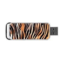 Seamless Zebra Stripe Portable Usb Flash (one Side)