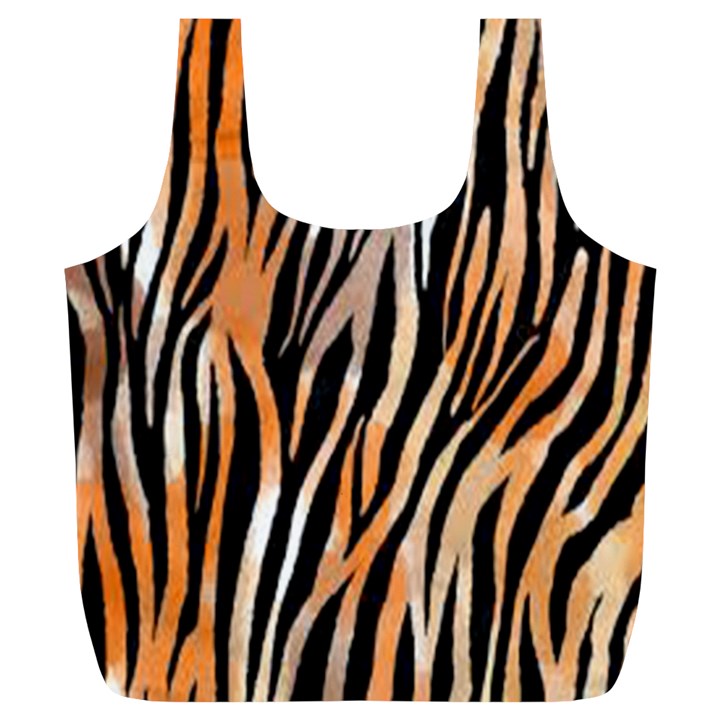 Seamless Zebra Stripe Full Print Recycle Bag (XL)