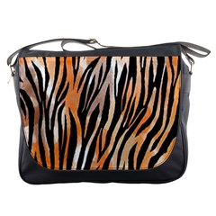 Seamless Zebra Stripe Messenger Bag by nate14shop