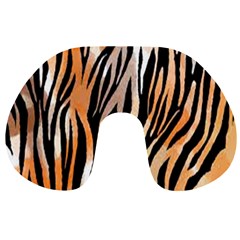 Seamless Zebra Stripe Travel Neck Pillow by nate14shop