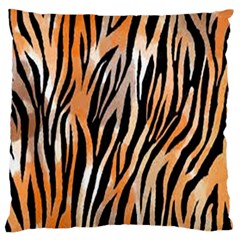 Seamless Zebra Stripe Large Flano Cushion Case (two Sides)