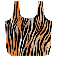 Seamless Zebra Stripe Full Print Recycle Bag (xxl) by nate14shop