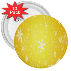 Snowflakes 3  Buttons (10 pack) 