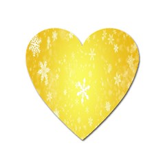 Snowflakes Heart Magnet by nate14shop