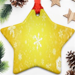 Snowflakes Star Ornament (Two Sides)