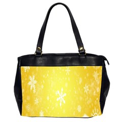 Snowflakes Oversize Office Handbag (2 Sides)