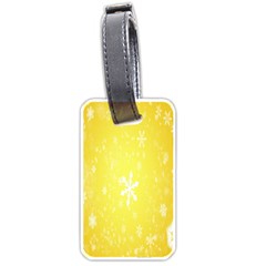 Snowflakes Luggage Tag (one side)