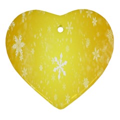 Snowflakes Heart Ornament (two Sides)