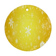 Snowflakes Round Ornament (two Sides)