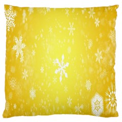 Snowflakes Large Cushion Case (One Side)