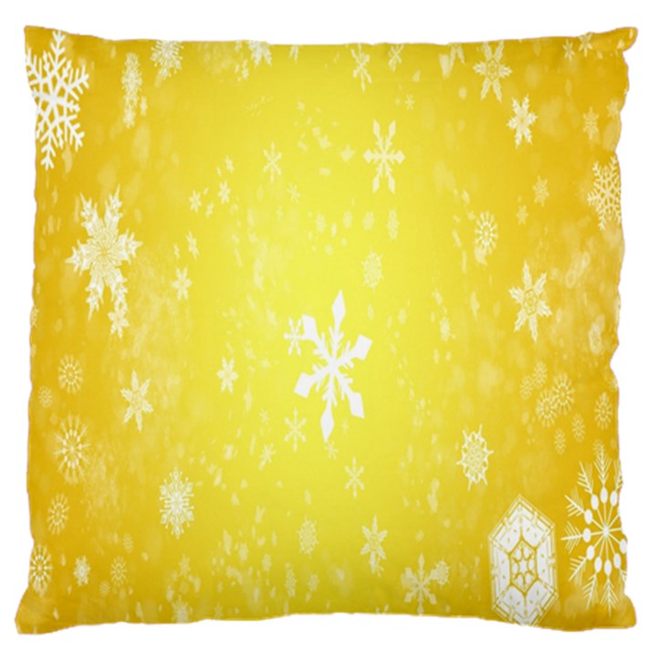 Snowflakes Large Cushion Case (Two Sides)