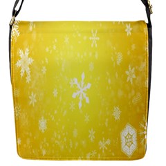 Snowflakes Flap Closure Messenger Bag (S)