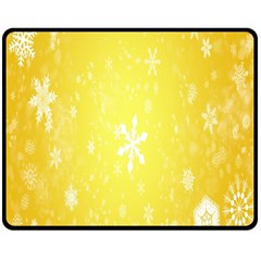 Snowflakes Double Sided Fleece Blanket (Medium) 