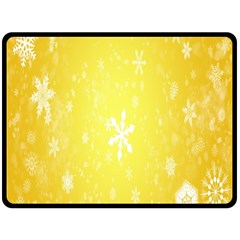 Snowflakes Double Sided Fleece Blanket (Large) 