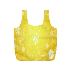 Snowflakes Full Print Recycle Bag (S)