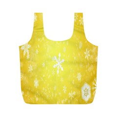 Snowflakes Full Print Recycle Bag (M)