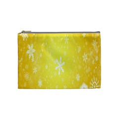 Snowflakes Cosmetic Bag (medium) by nate14shop