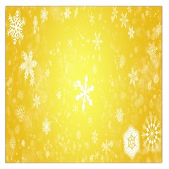 Snowflakes Square Satin Scarf (36  x 36 )