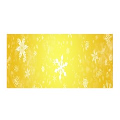 Snowflakes Satin Wrap 35  x 70 