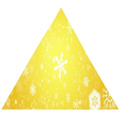 Snowflakes Wooden Puzzle Triangle