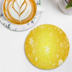 Snowflakes UV Print Round Tile Coaster