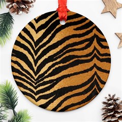 Greenhouse-fabrics-tiger-stripes Ornament (round) by nate14shop