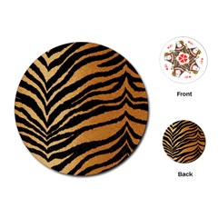 Greenhouse-fabrics-tiger-stripes Playing Cards Single Design (round) by nate14shop