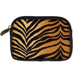 Greenhouse-fabrics-tiger-stripes Digital Camera Leather Case by nate14shop