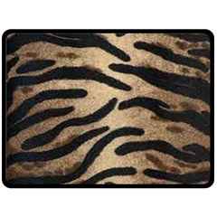 Tiger 001 Double Sided Fleece Blanket (large)  by nate14shop