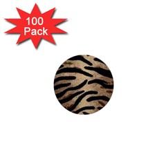 Tiger 001 1  Mini Buttons (100 Pack) 