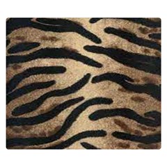 Tiger 001 Double Sided Flano Blanket (small)  by nate14shop