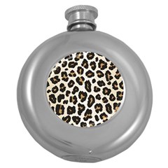 Tiger002 Round Hip Flask (5 Oz) by nate14shop