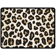 Tiger002 Fleece Blanket (large)  by nate14shop