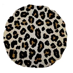 Tiger002 Large 18  Premium Round Cushions by nate14shop