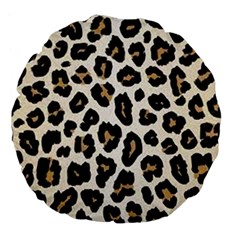 Tiger002 Large 18  Premium Flano Round Cushions by nate14shop