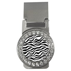 Tiger White-black 003 Jpg Money Clips (cz)  by nate14shop