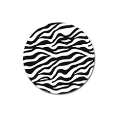 Tiger White-black 003 Jpg Magnet 3  (round) by nate14shop