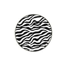 Tiger White-black 003 Jpg Hat Clip Ball Marker by nate14shop