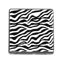 Tiger White-black 003 Jpg Memory Card Reader (square 5 Slot) by nate14shop