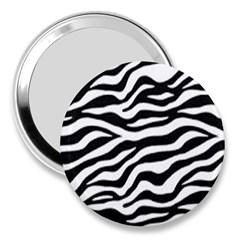 Tiger White-black 003 Jpg 3  Handbag Mirrors by nate14shop