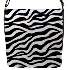 Tiger White-black 003 Jpg Flap Closure Messenger Bag (s) by nate14shop