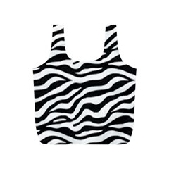 Tiger White-black 003 Jpg Full Print Recycle Bag (s) by nate14shop