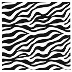 Tiger White-black 003 Jpg Wooden Puzzle Square by nate14shop