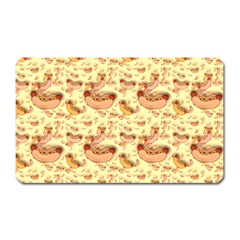 Hot-dog-pizza Magnet (rectangular)