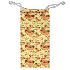 Hot-dog-pizza Jewelry Bag by nate14shop