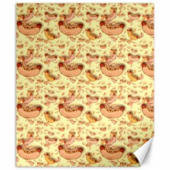 Hot-dog-pizza Canvas 8  X 10  by nate14shop