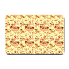 Hot-dog-pizza Small Doormat  by nate14shop