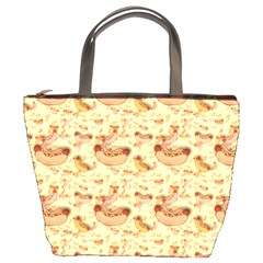 Hot-dog-pizza Bucket Bag by nate14shop